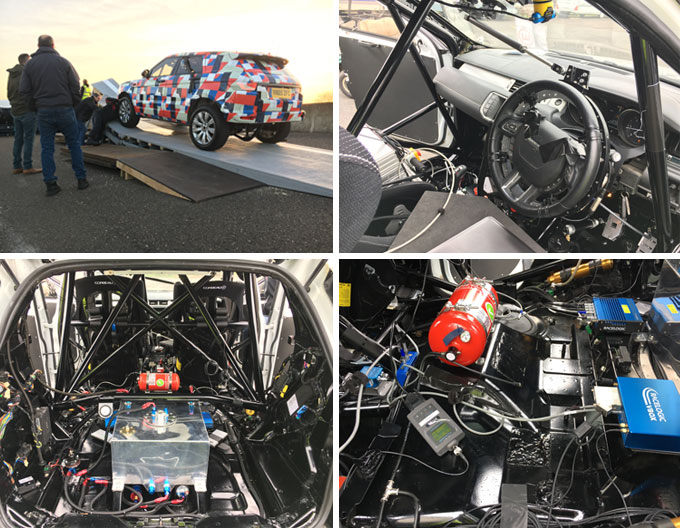 世界纪录:捷豹使用VBOX 3i和vehicle转向机器人进行疯狂的E’pace桶滚